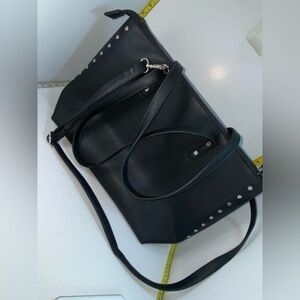 Ardene Black Stud-Accent Women’s Purse Bag